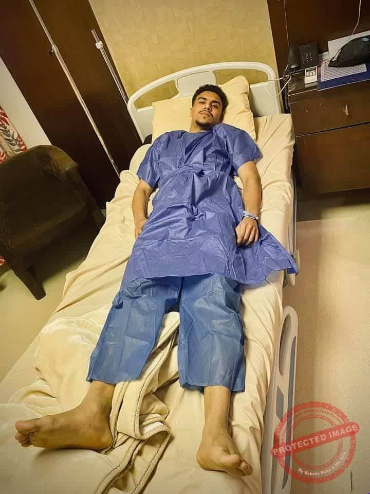 أحمد أيمن يخضع لجراحة غضروف الركبة