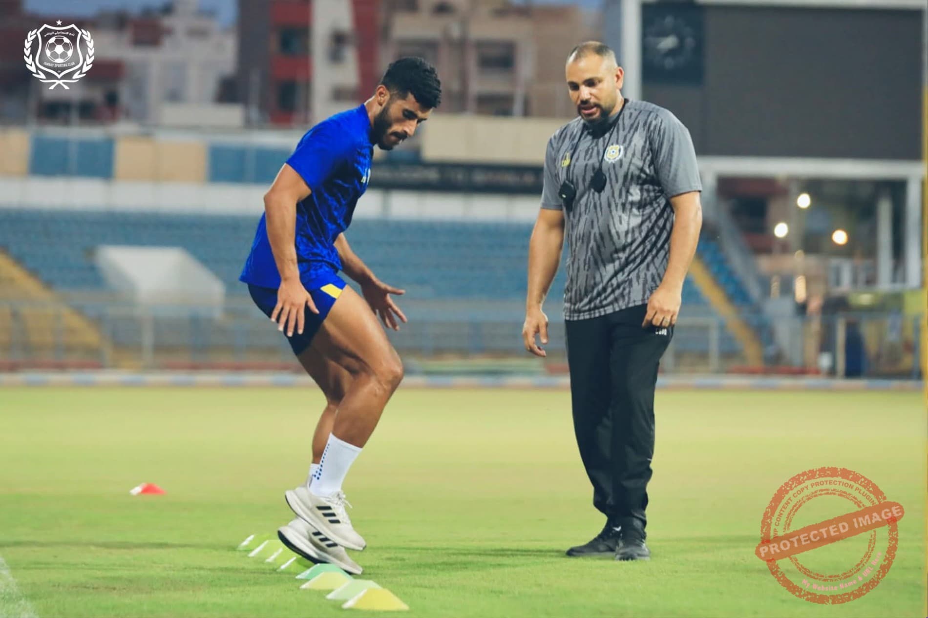 بعد غياب طويل .. محمد حسن يشارك في المران